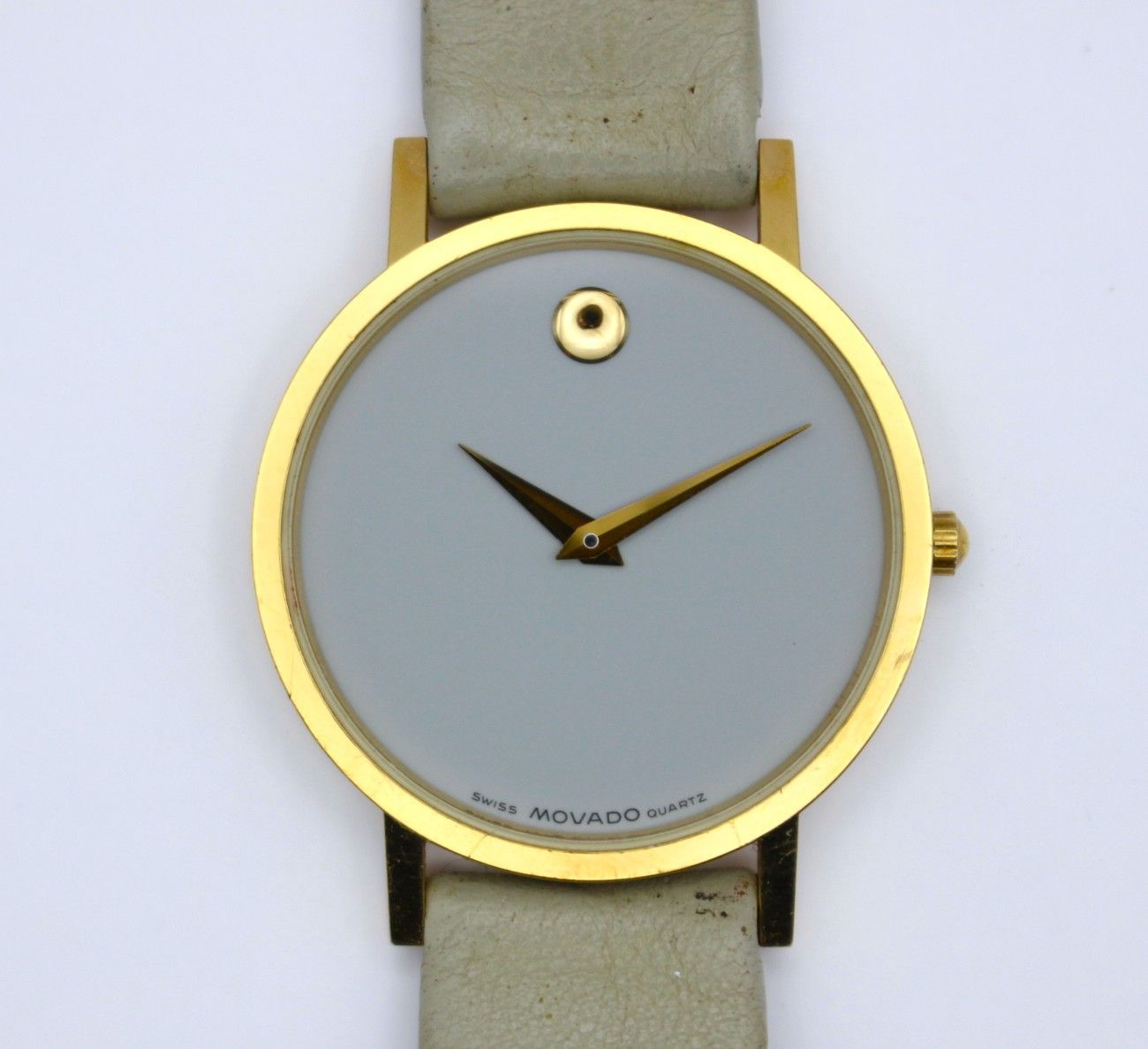 VRW-1511 時計 MOVADO モバード 87-33-882 GR文字盤 メンズ クォーツ 腕時計 稼働品