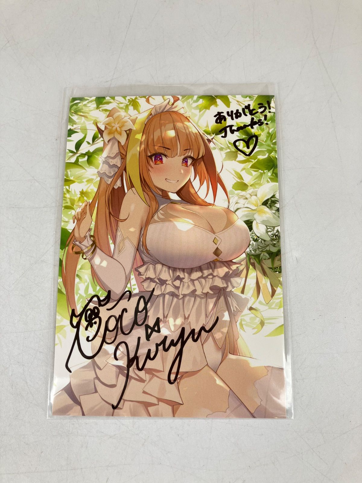 広店 桐生ココ 直筆サイン入り ポストカード 記念 2020 ホロライブ 718 3331