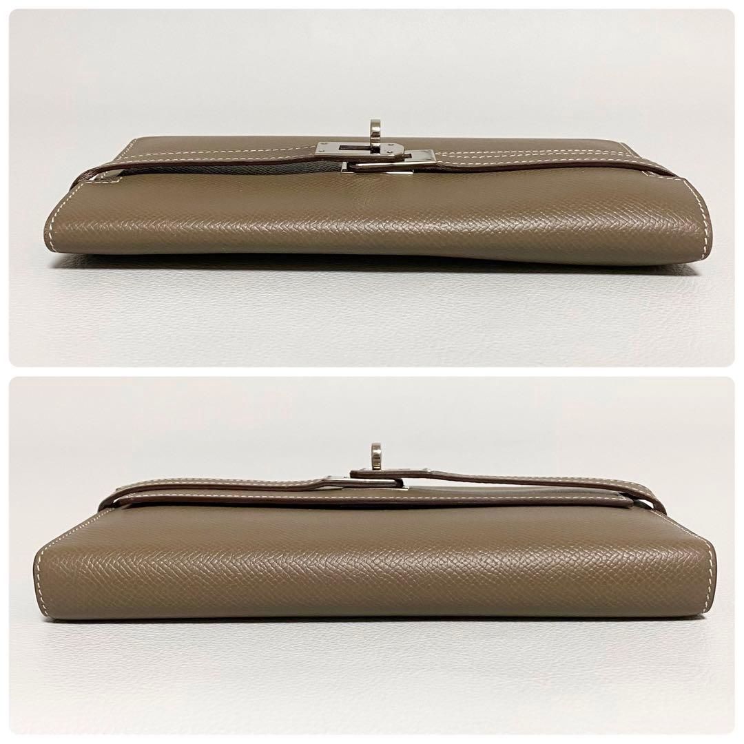 HERMES / ケリーウォレット エトゥープ A刻印 エプソン 長財布 HERMES / ケリーウォレット エトゥープ A刻印 エプソン 長財布 - メルカリ