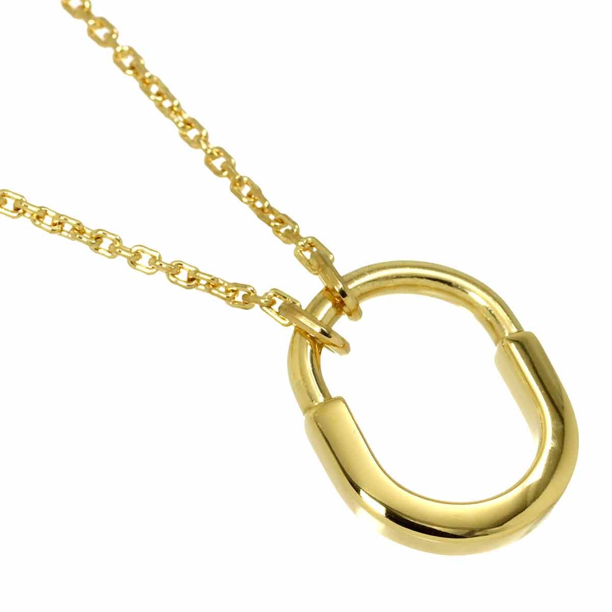 ティファニー TIFFANY&Co. ロック スモール ネックレス 45cm K18 YG