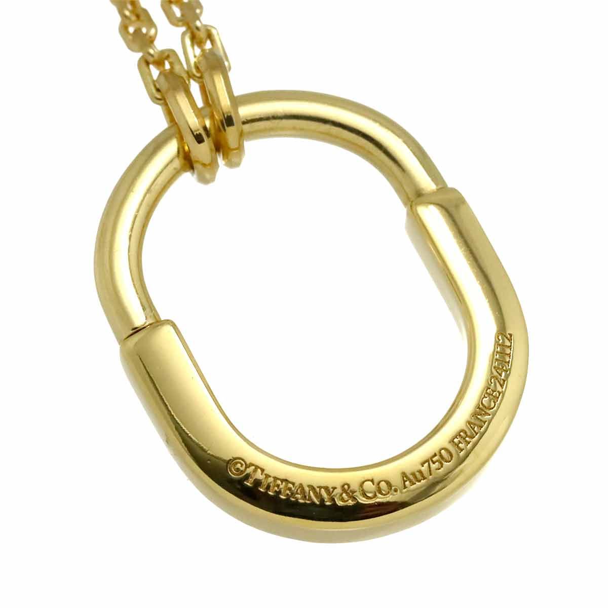 ティファニー TIFFANY&Co. ロック スモール ネックレス 45cm K18 YG