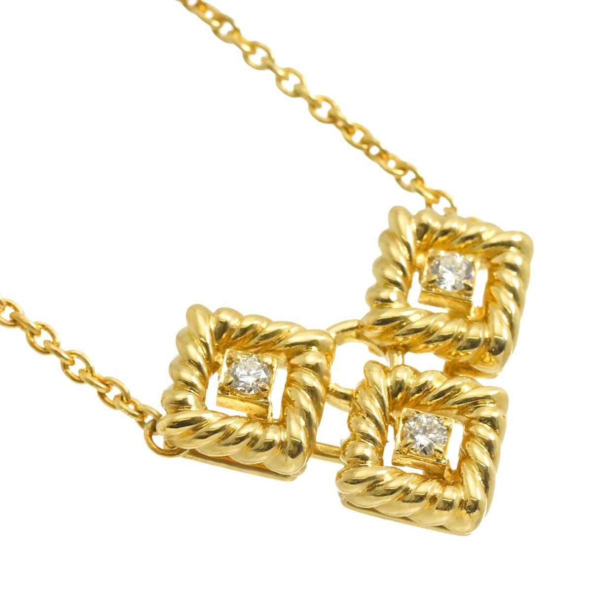 クリスチャン ディオール Christian Dior ダイヤ ネックレス 42cm K18