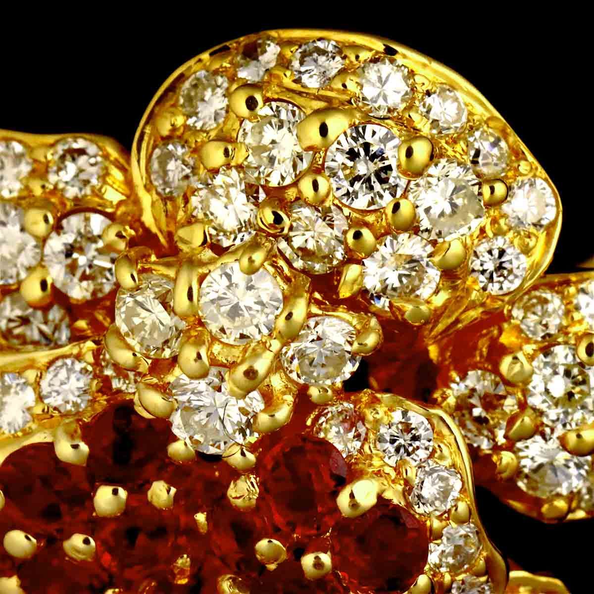 ポンテヴェキオ Ponte Vecchio 13号 リング ダイヤ 1.83ct ルビー 1.50