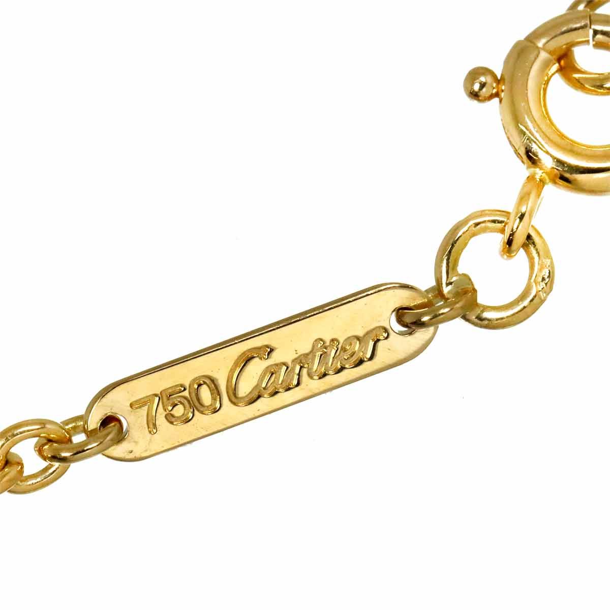 カルティエ Cartier チェーン ネックレス 42cm K18 YG イエロー