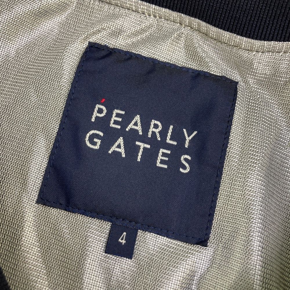 美品　パーリーゲイツ　ツインスニード　4 メンズ　ネイビー　Mサイズ　ブルゾン 美品 パーリーゲイツ ツインスニード 4 メンズ ネイビー Mサイズ