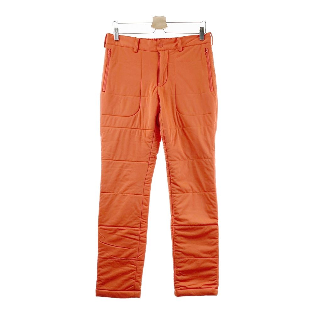 サイズ M BEAMS GOLF ビームスゴルフ 蓄熱 中綿パンツ ロゴ刺繍 オレンジ系 ゴルフウェア メンズ ストスト