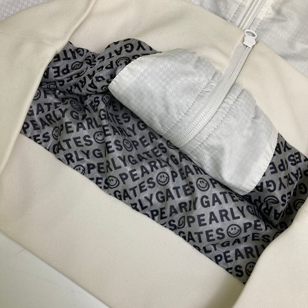 サイズ：1 PEARLY GATES パーリーゲイツ 蓄熱 ジップジャケット 総柄