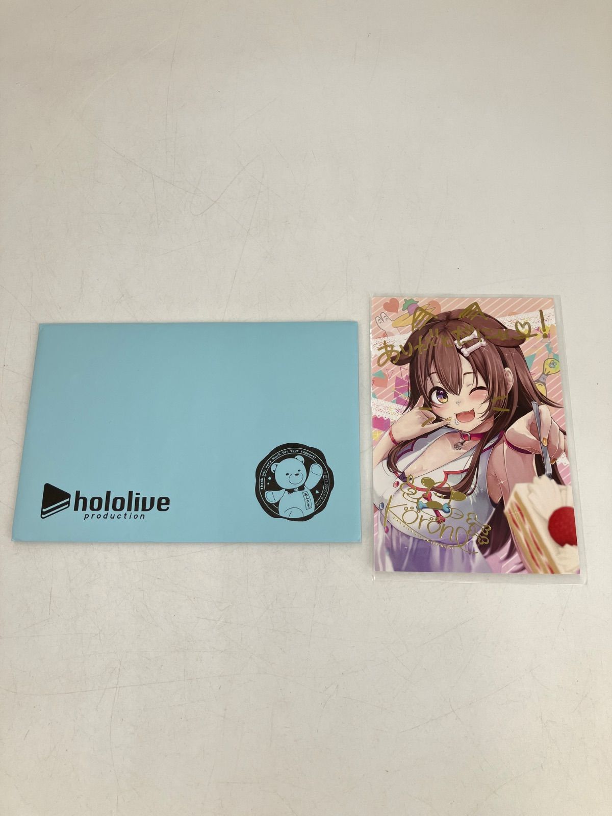 広店 戌神ころね 直筆メッセージ入り ポストカード 記念 2020 期間 ホロライブ 718 3332