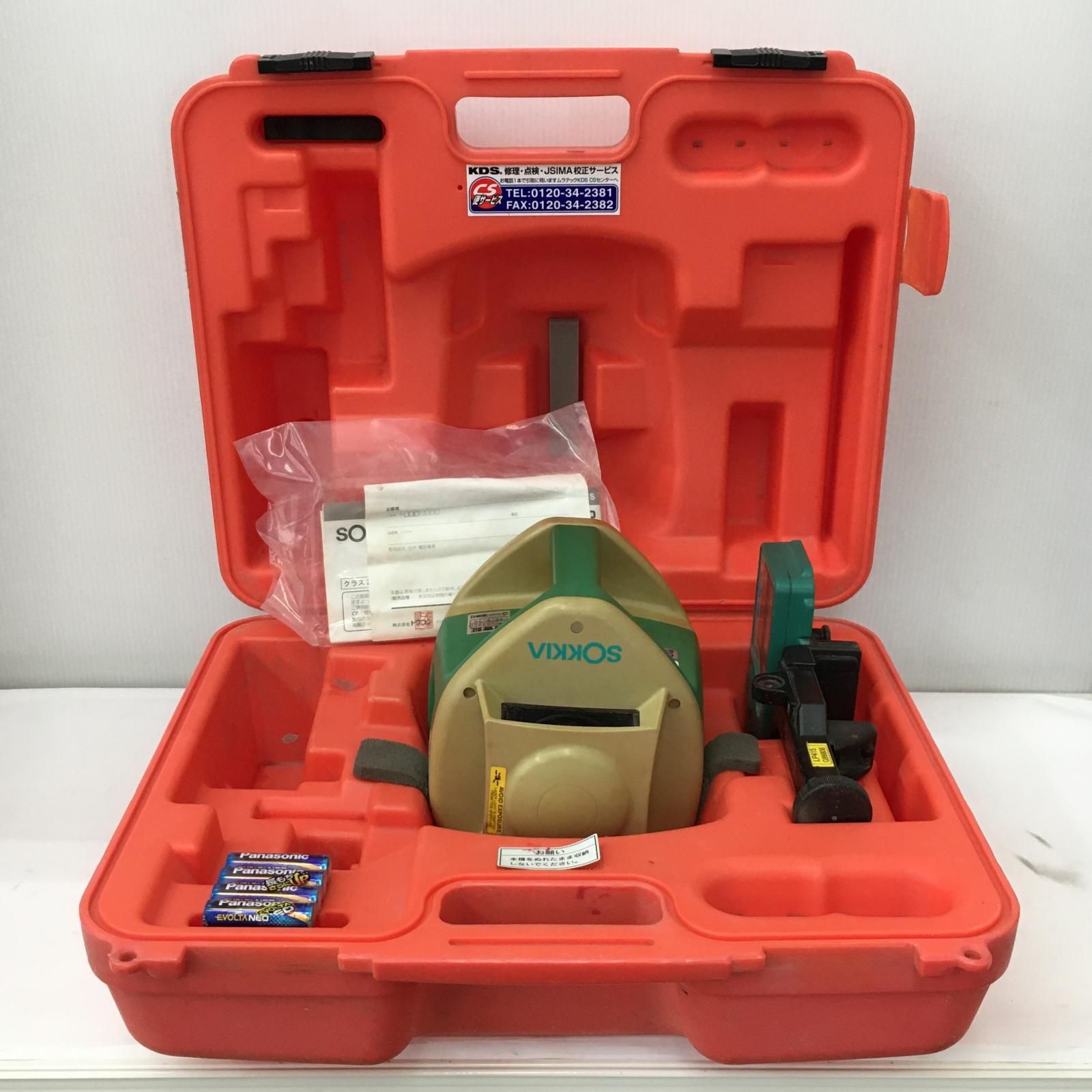 △△SOKKIA ソキア 自動整準レーザーレベル LP 415 グリーン 赤色レーザー ケース 受光器付