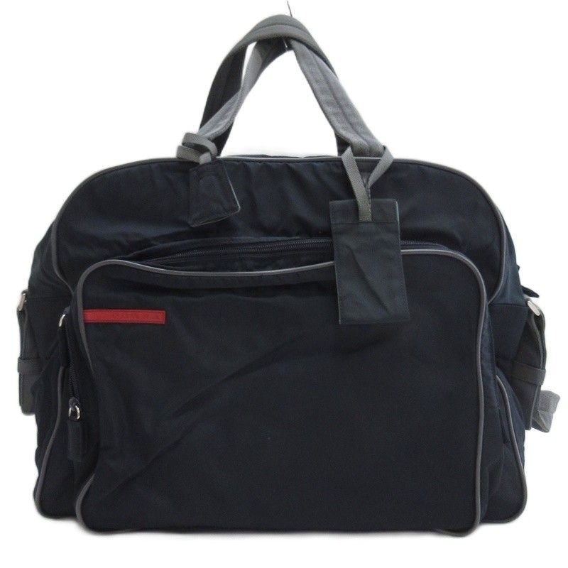 プラダスポーツ PRADA SPORT ナイロン ショルダーバッグ ボストン ネイビー