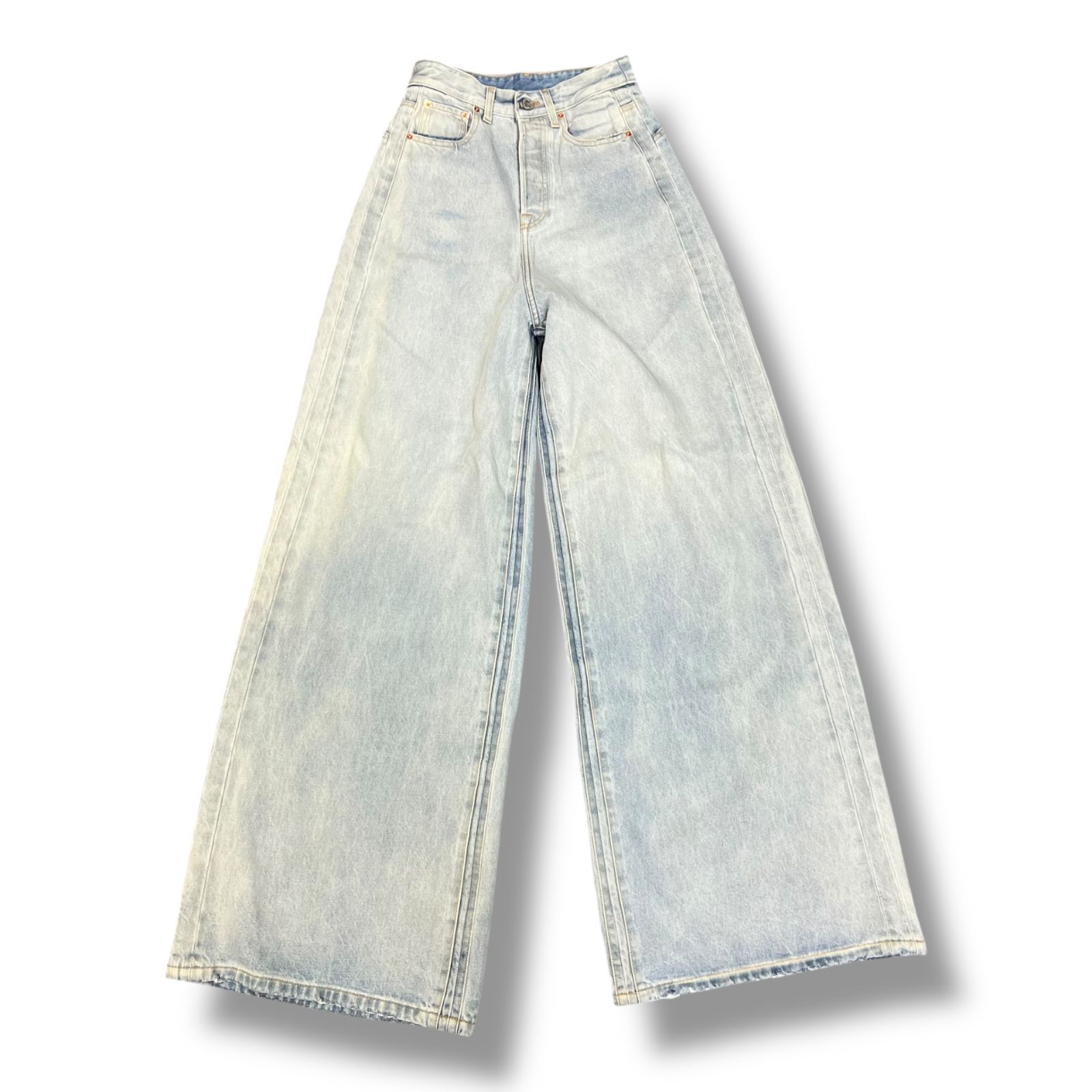 23 SS Plain Baggy Jeans バギーデニムパンツ ワイドパンツ ジーンズ ヴェトモン インディゴ 24 1090 A 1