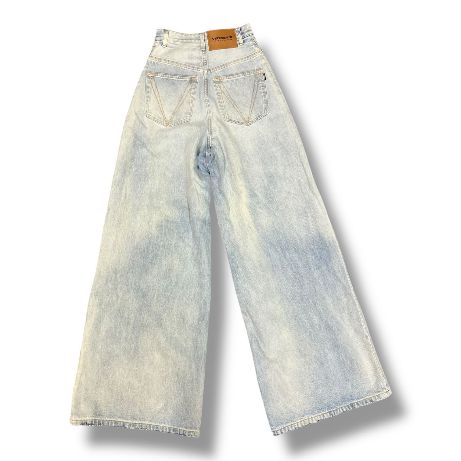 23 SS Plain Baggy Jeans バギーデニムパンツ ワイドパンツ ジーンズ ヴェトモン インディゴ 24 1090 A 1