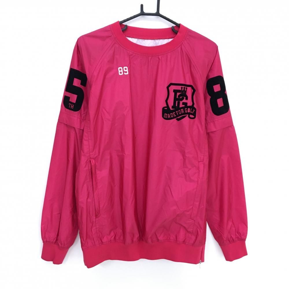 【新品未使用】パーリーゲイツ　ジャケット　2way 2枚　サイズ5（L）　ピンク パーリーゲイツ 2WAYナイロンスニード レッドピンク フロッキーロゴ