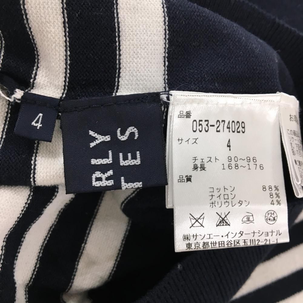 パーリーゲイツ　ハイネック　タートルネック　ニット　白　黒　4 M セーター パーリーゲイツ ハイネック タートルネック ニット 白 黒 4 M セーター