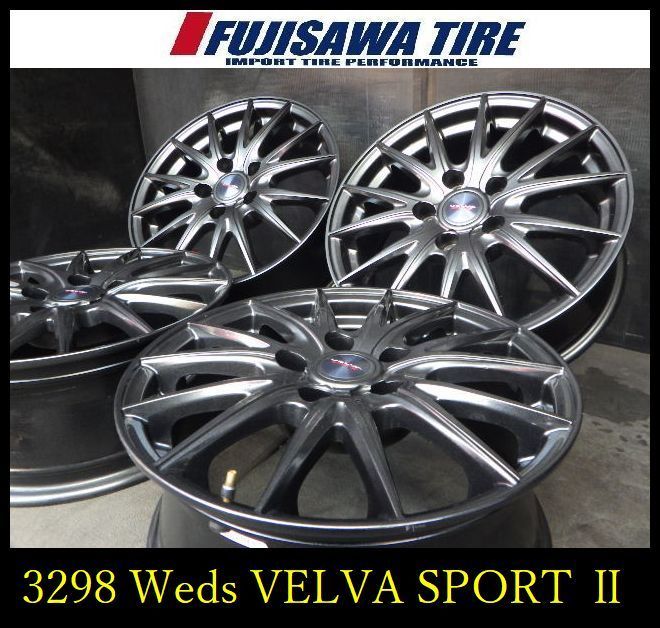3298 B▲ ▲Weds VELVA SPORT II▲16 x 6.5 J 5 H 114.3 39▲4本