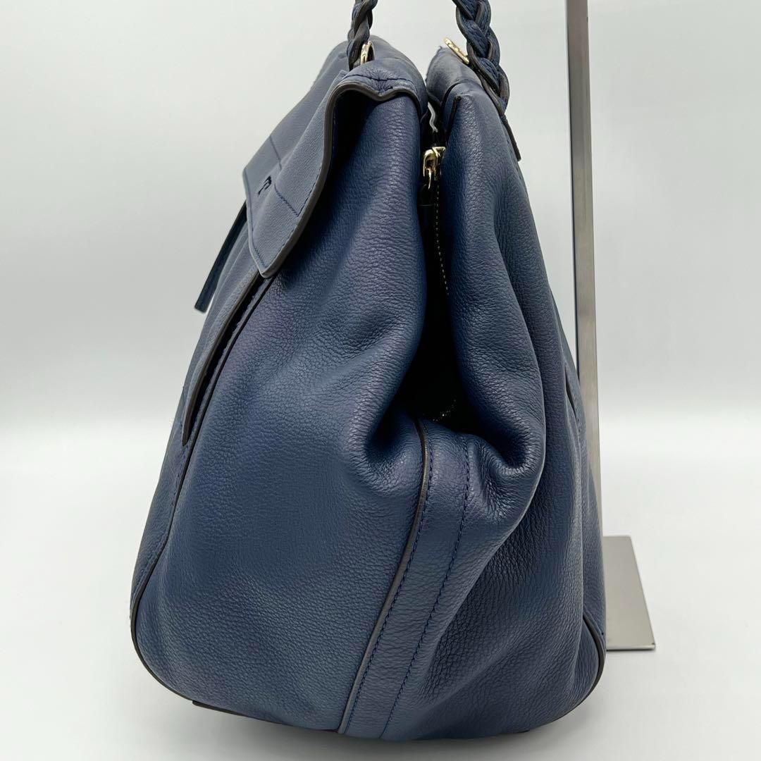 ✨美品✨ トリーバーチ ハーフムーン ハンドバッグ ネイビー レザー 美品】Tory Burch ハーフムーン ハンドバッグ 2way ネイビー - メルカリ