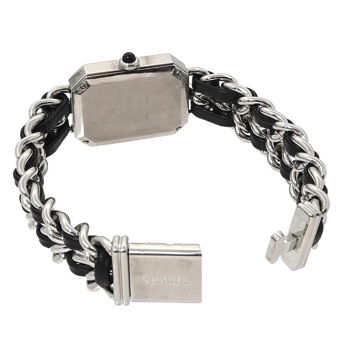  シャネル CHANEL プルミエール Mサイズ H 0451 ヴィンテージ レディース 腕時計 ブラック シルバー クォーツ Premiere 腕時計(クォーツ) 腕時計(アナログ)