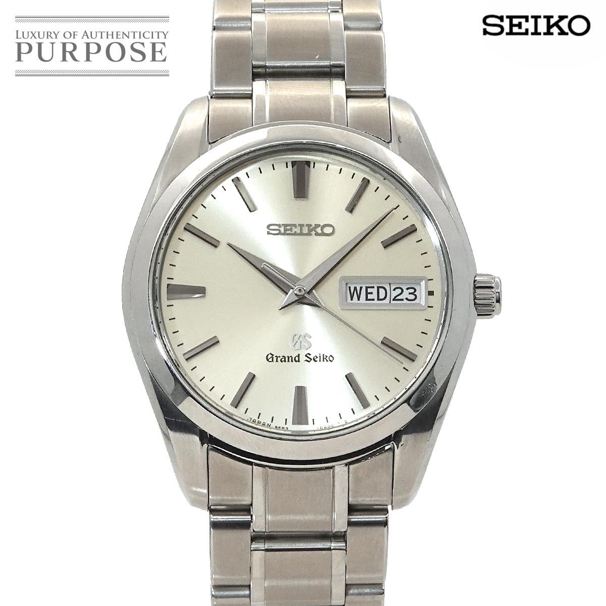 セイコー SEIKO グランドセイコー デイデイト SBGT 005 メンズ 腕時計 9 F 83 A 30 シルバー クォーツ ウォッチ GRAND