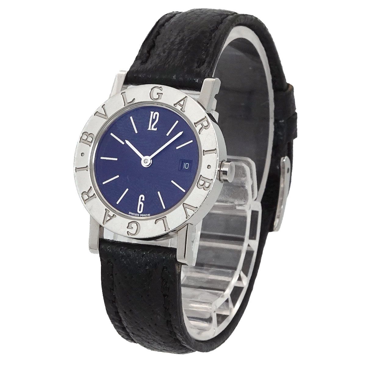 ブルガリ BVLGARI ブルガリブルガリ BB 26 SLD レディース 腕時計 デイト ブラック クォーツ ウォッチ