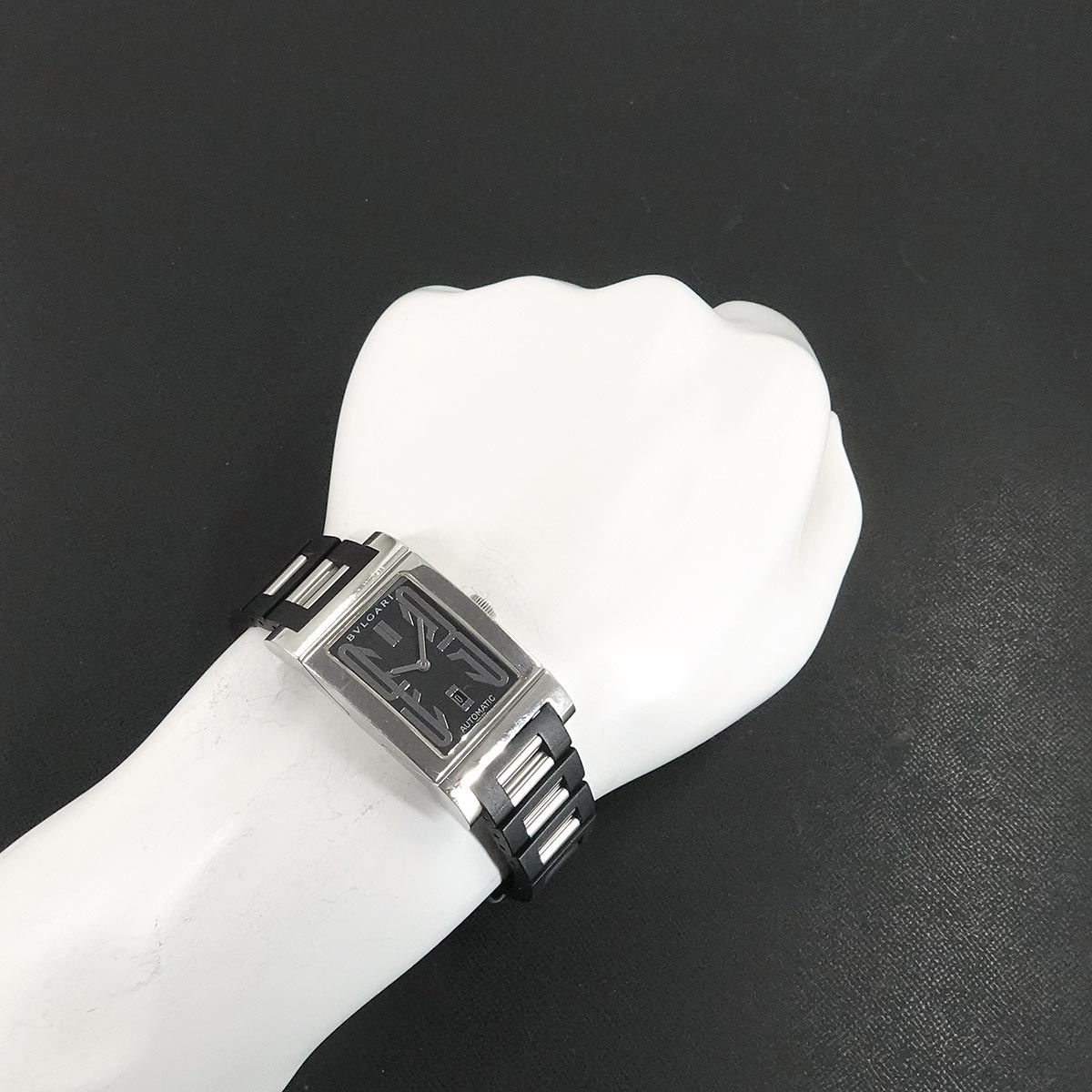 【10/6 23:59まで限定値下げ】ブルガリ レッタンゴロ RT45S メンズ ブルガリ レッタンゴロ メンズ 腕時計 RT45S BVLGARI 中古 – 銀蔵