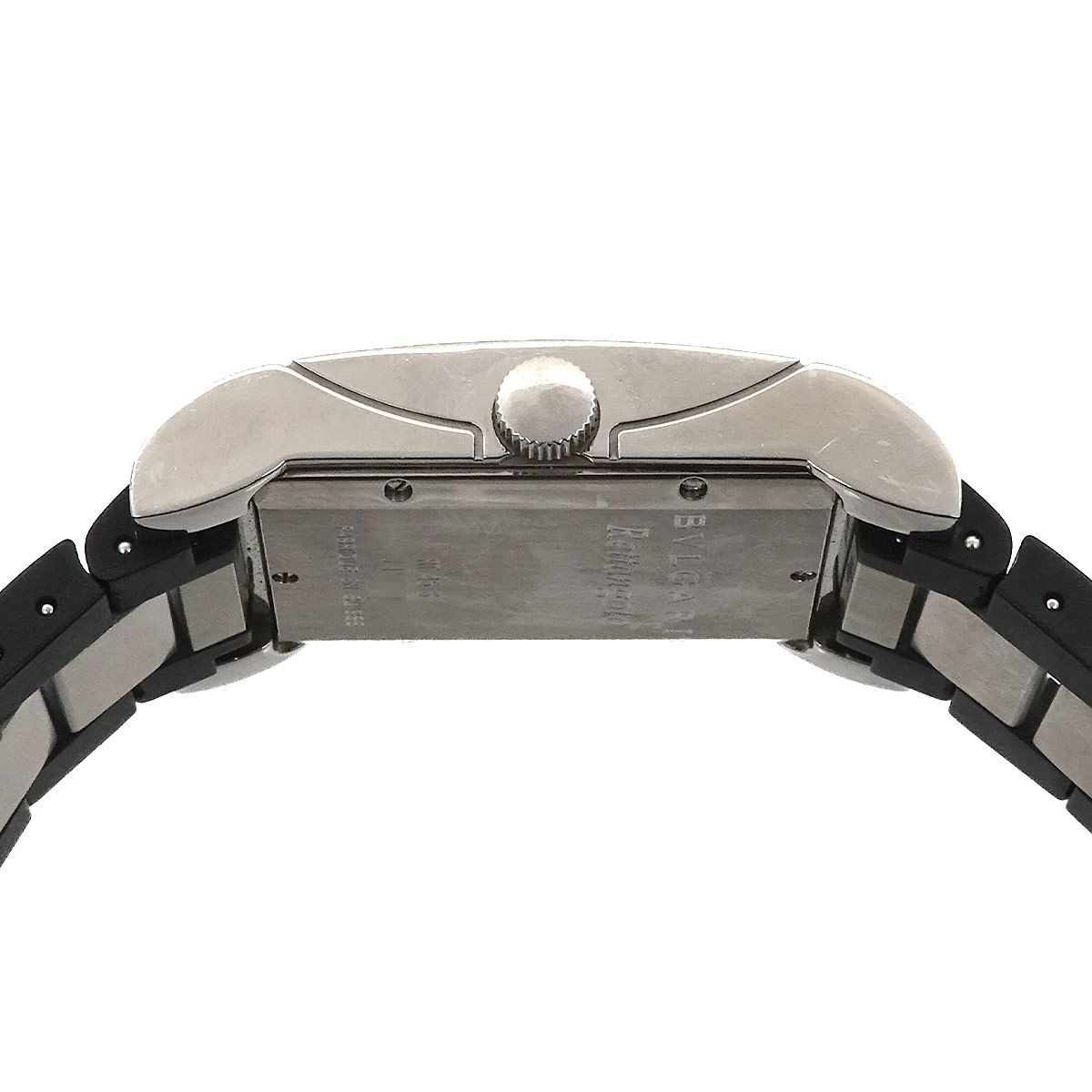 ブルガリ BVLGARI レッタンゴロ RT45S メンズ 腕時計 デイト ブラック