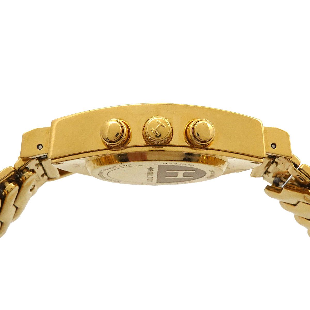  ハミルトン ベンチュラ クロノグラフ H 244220 メンズ 腕時計 デイト シルバー クォーツ ウォッチ Ventura 自動巻き時計 腕時計(アナログ)