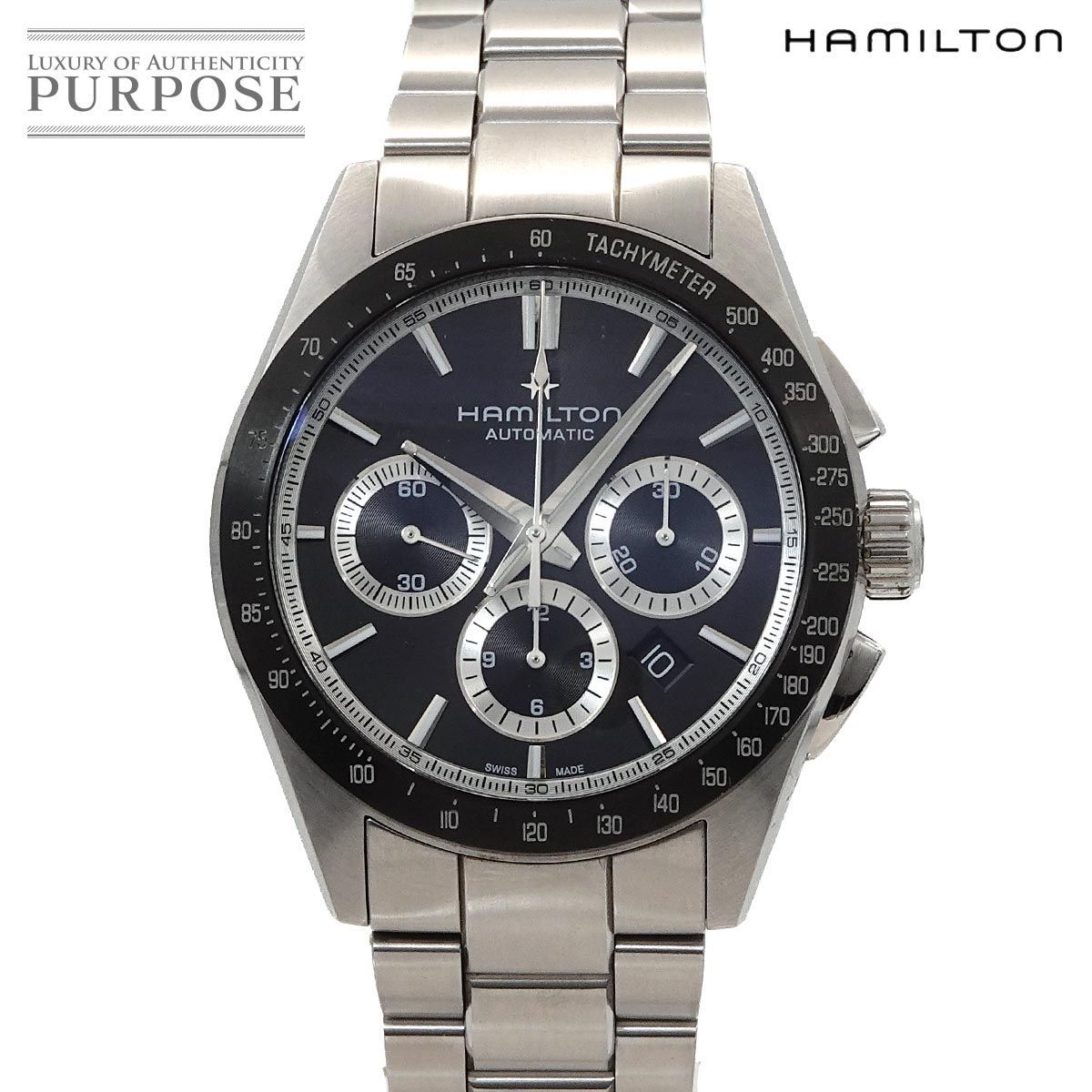 ハミルトン HAMILTON ジャズマスター パフォーマー H366060 クロノグラフ メンズ 腕時計 デイト ブラック 自動巻き Jazzmaster 90308018