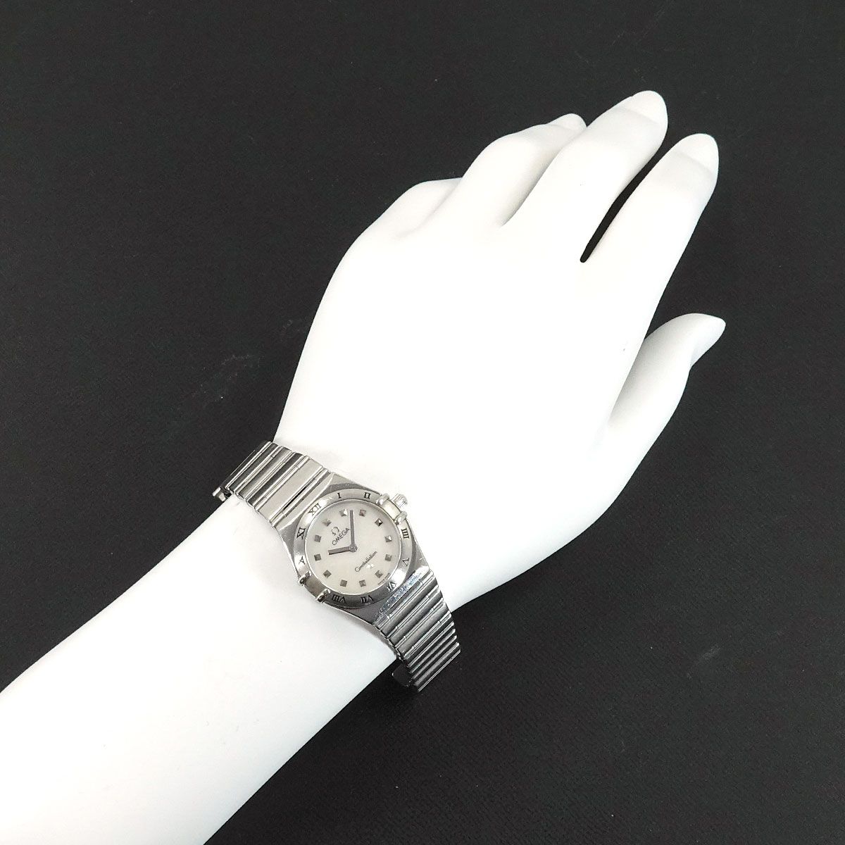  オメガ OMEGA コンステレーション マイチョイス 1571 71 レディース 腕時計 ホワイトシェル クォーツ ウォッチ Constellation 腕時計(クォーツ) 腕時計(アナログ)