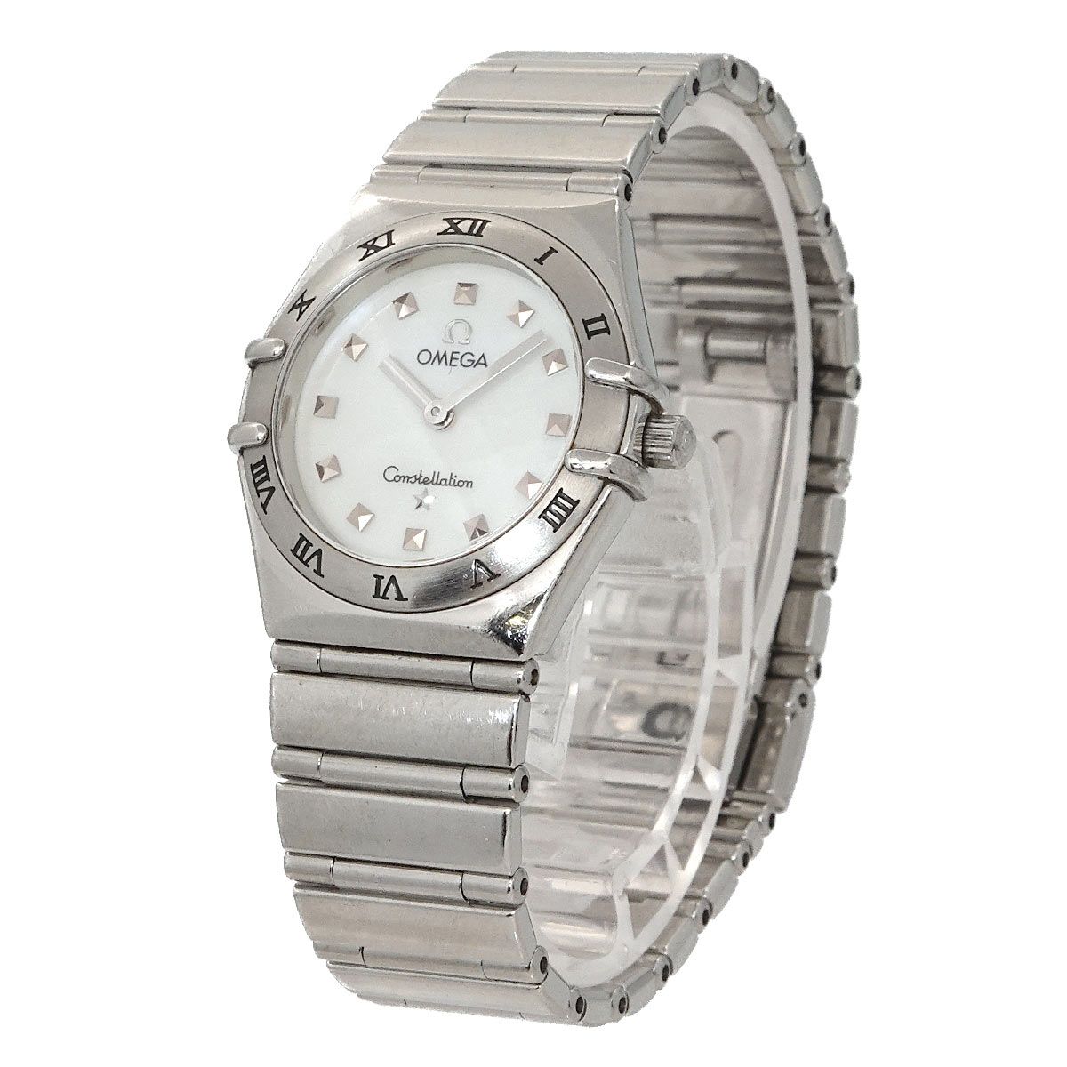 オメガ OMEGA コンステレーション マイチョイス 1571 71 レディース 腕時計 ホワイトシェル クォーツ ウォッチ Constellation