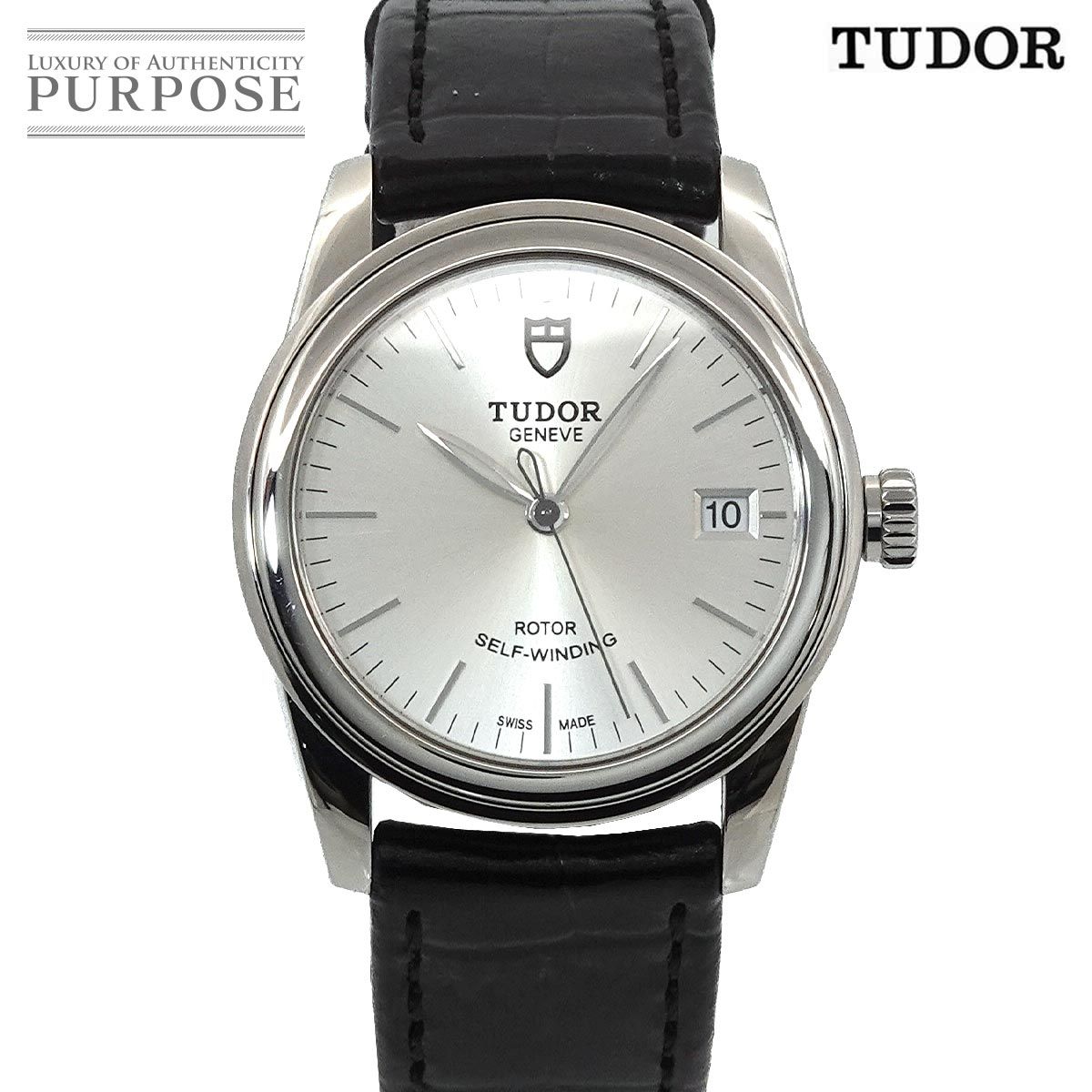 チューダー チュードル TUDOR グラマー デイト 55000 メンズ 腕時計 シルバー オートマ 自動巻き ウォッチ Glamour 90308043