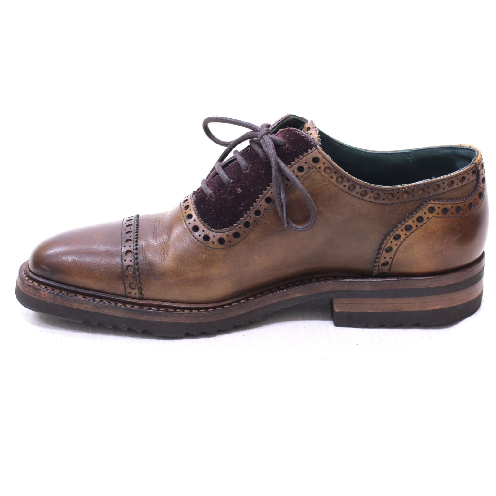 BENSON SHOES ベンソンシューズ -ST Velours Prune UK 5.5 レザー BRN|ブラウン
