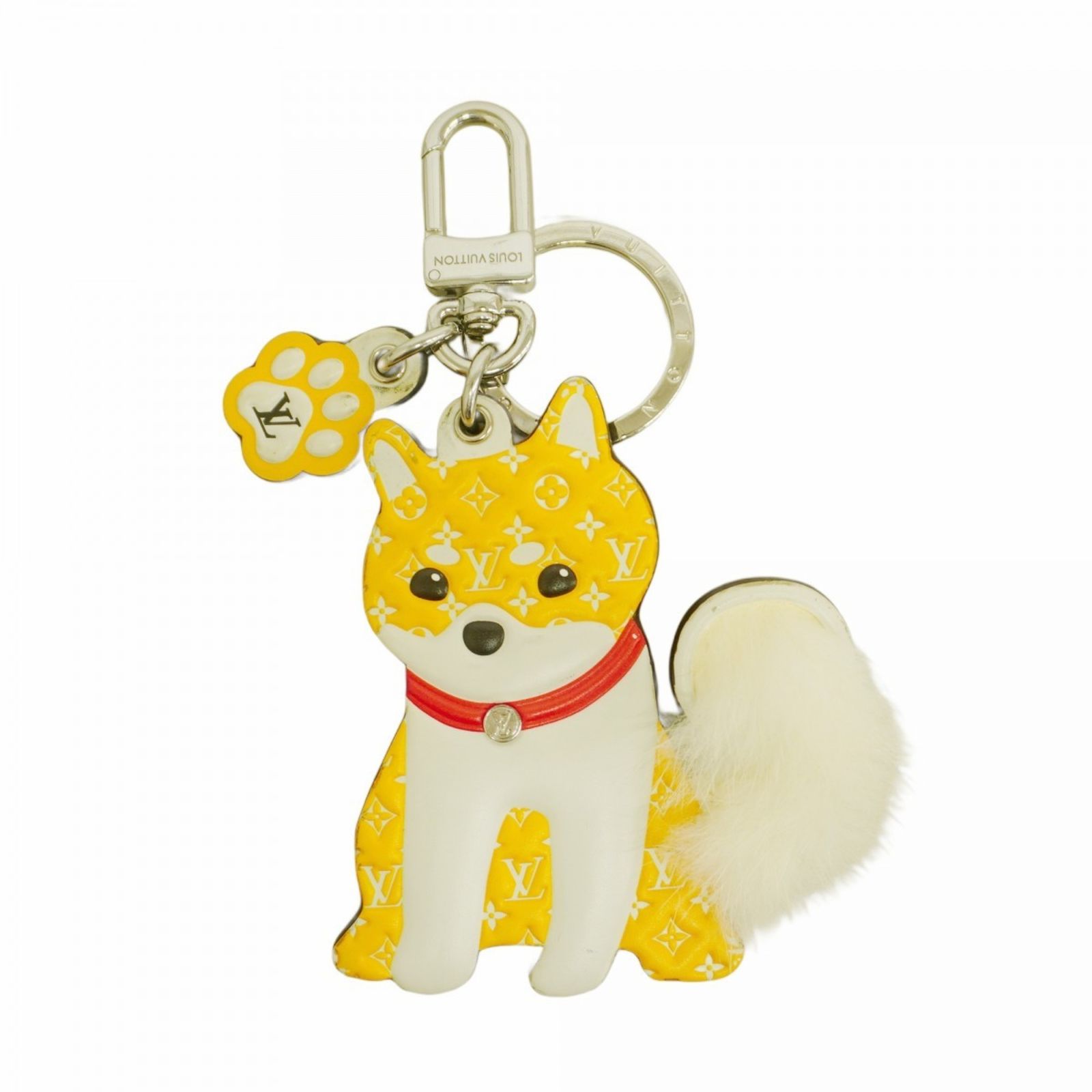 ルイ ヴィトン Louis Vuitton キーホルダー モノグラム ポルトクレ LV シバ M 01199 ベージュ ブラウンレディース