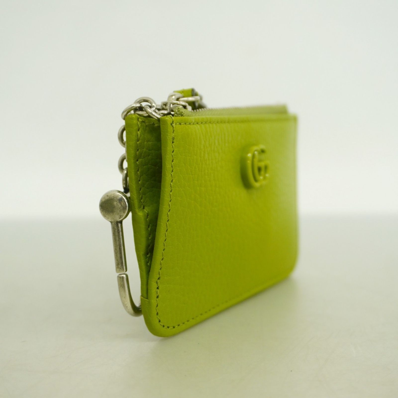 グッチ Gucci 財布 コインケース ダブルG 701070 レザー グリーン メンズ レディース