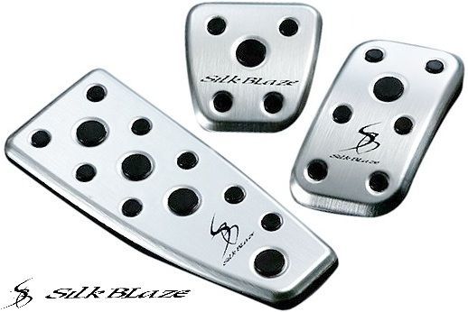 M s 200系 ハイエース 標準 ナロー 4型 5型 6型 7型 8型 アルミスポーツペダル フットレスト 3点 セット シルクブレイズ パーツ 部品 200 HIACE 200ハイエース SB-ASP-200 HI