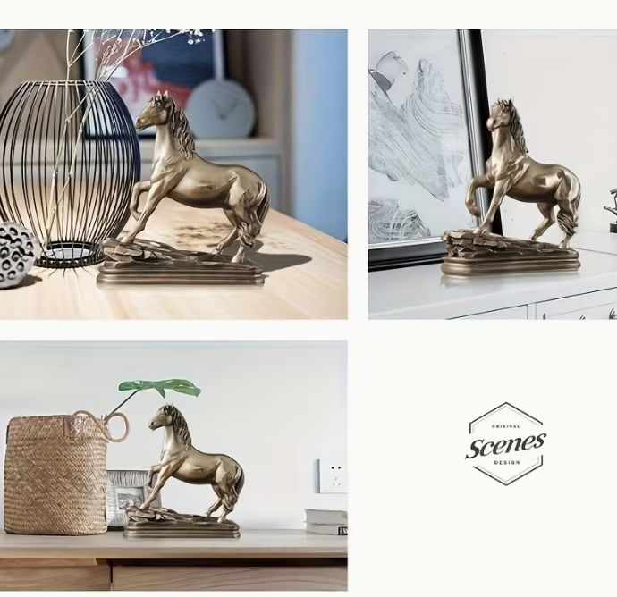  オブジェ 置物 ガーデンオーナメント ウマ うま 馬 ブロンズ 感 ガーデニング 庭 装飾 樹脂 インテリア 棚装飾 室内 屋内 インテリア雑貨 玄関 リビング ダイニング インテリア小物 ホームデコレーション 食卓小物 置物 インテリア小物