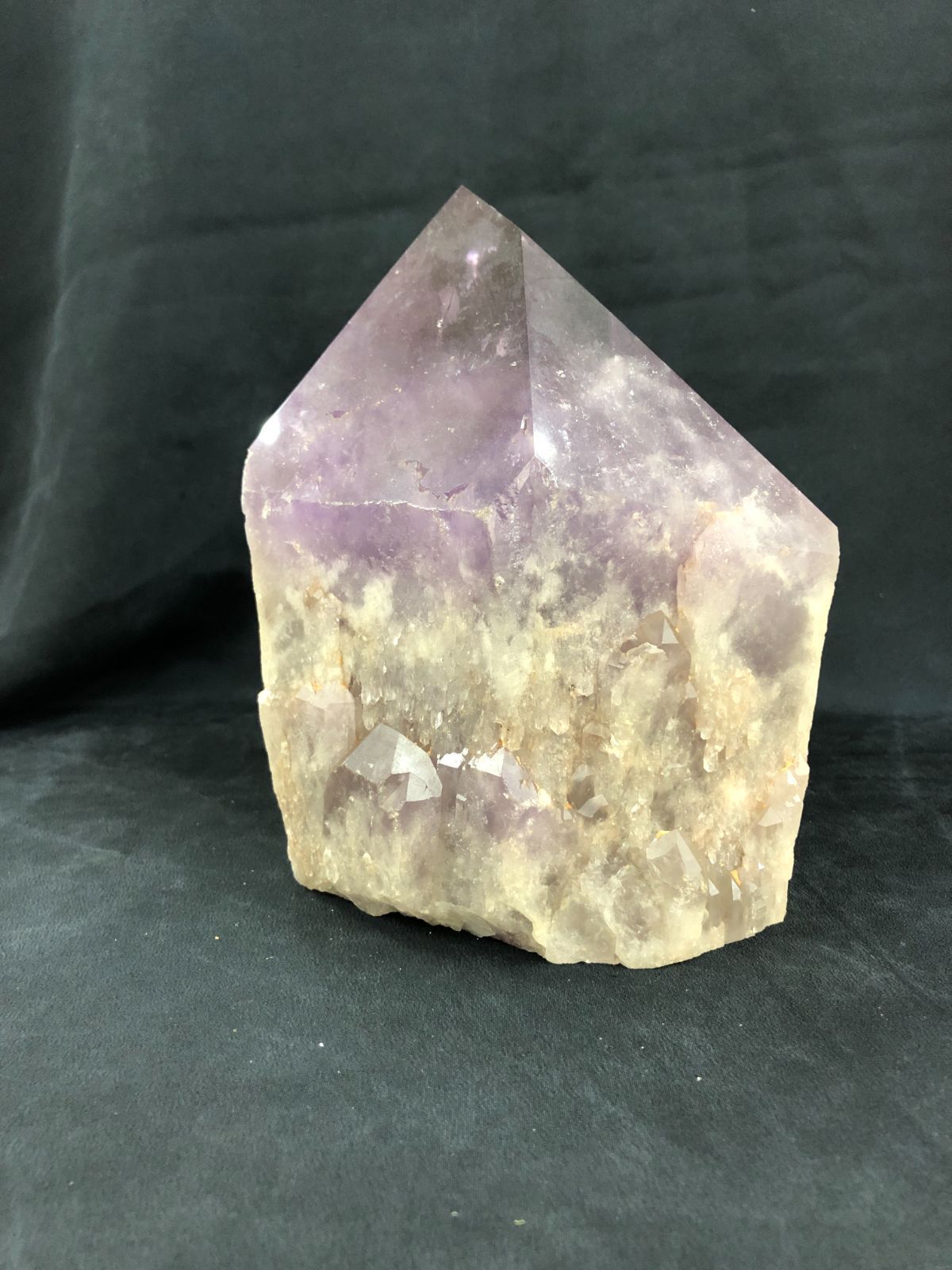  アメジストポイント マラバ鉱山産 5㎏ アラーム時計 置物 インテリア小物