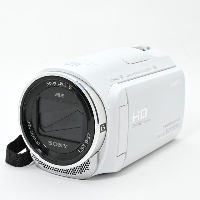 SONY HDビデオカメラ Handycam HDR CX 670 ホワイト 光学30倍ズーム搭載 高画質撮影対応 液晶右側に黄変はあるものの外観は非常に で安心して使える一台