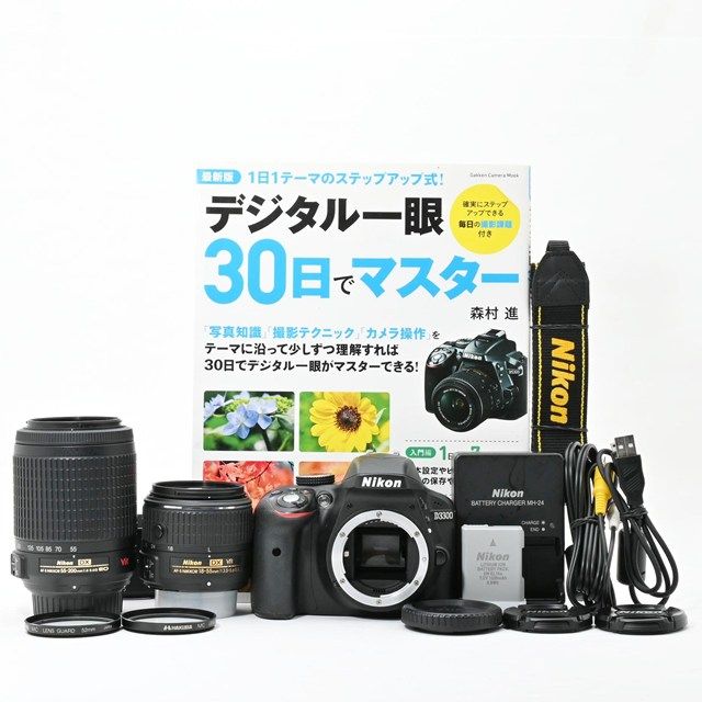 良品＞ Nikon デジタル一眼レフ D3300 ダブルズームキット｜シャッター