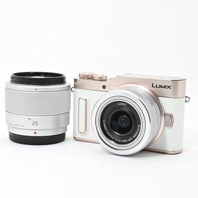 並品 Panasonic LUMIX GF 90 ダブルレンズキット DC-GF W-W｜軽量コンパクトなミラーレス一眼｜外装に使用感はあるものの光学良好 実用性重視でまだまだ活躍できるセット