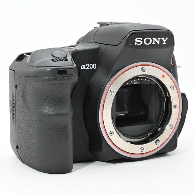 美品＞ SONY α200 ボディ DSLR-A200 ブラック｜扱いやすいエントリー