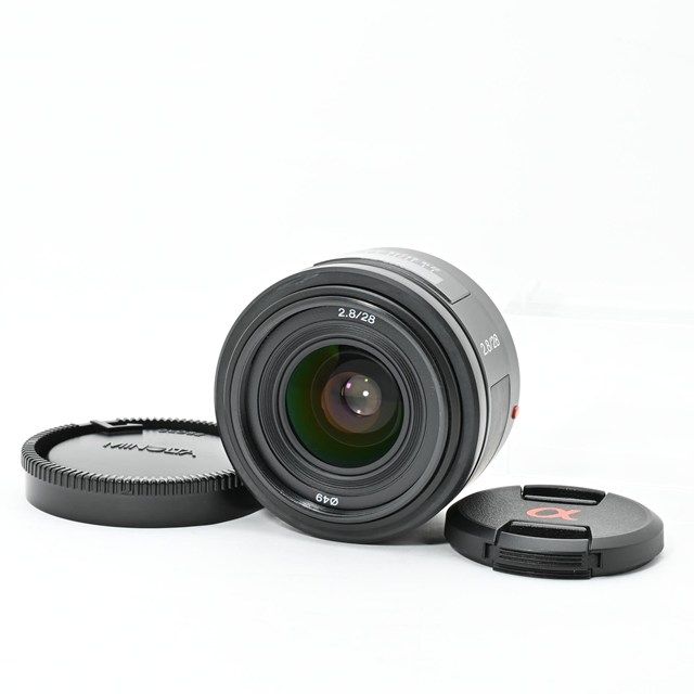 美品＞ SONY α用レンズ 28mm F2.8 SAL28F28｜軽量コンパクトな広角単
