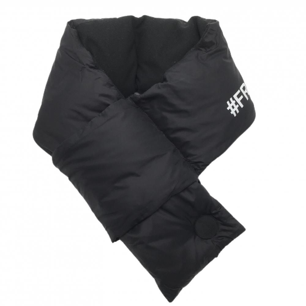 超 エフアールツー 中綿ネックウォーマー 黒 ロゴ白 F ゴルフウェア FR 2 GOLF