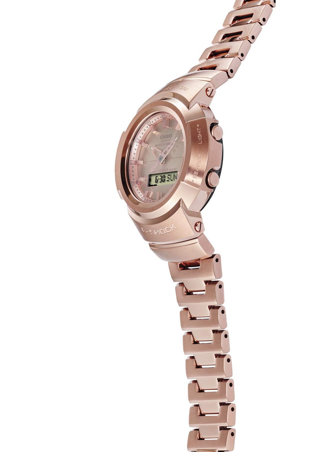 カシオ 腕時計 ジーショック フルメタル 電波ソーラー AWM-500 GD-4 AJF メンズ ゴールド