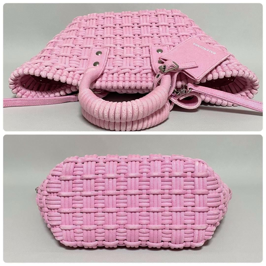 BALENCIAGA / ビストロXS デニム ピンク バスケットバッグ - メルカリ