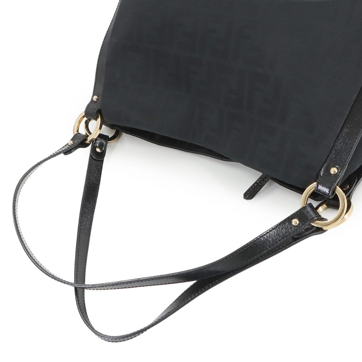 新品同様 フェンディ FENDI ズッカ ショルダー バッグ キャンバス 