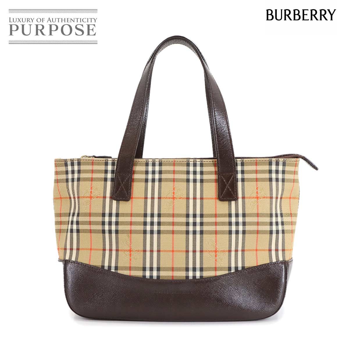バーバリー BURBERRY ヘイマーケットチェック ハンド バッグ