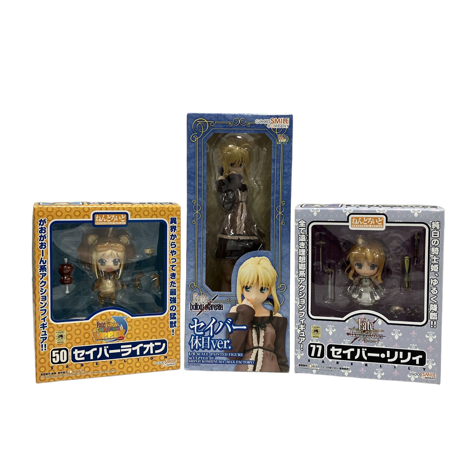 【未開封】フェイト セイバーライオン & セイバーリリィ ねんどろいど２人セット グッドスマイルカンパニー ねんどろいど セイバー 3点 セット 50