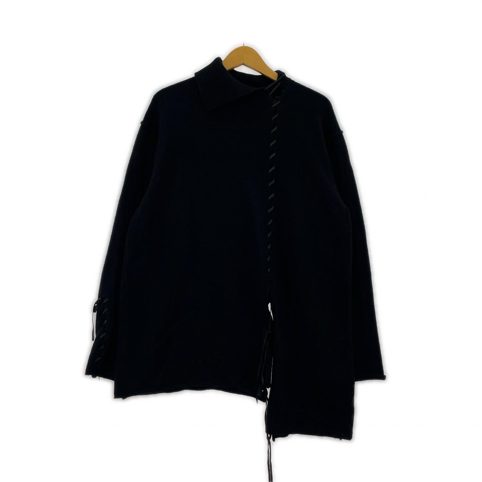 Yohji Yamamoto POUR HOMME 20 AW 革紐通しﾀｰﾄﾙﾆｯﾄ 3