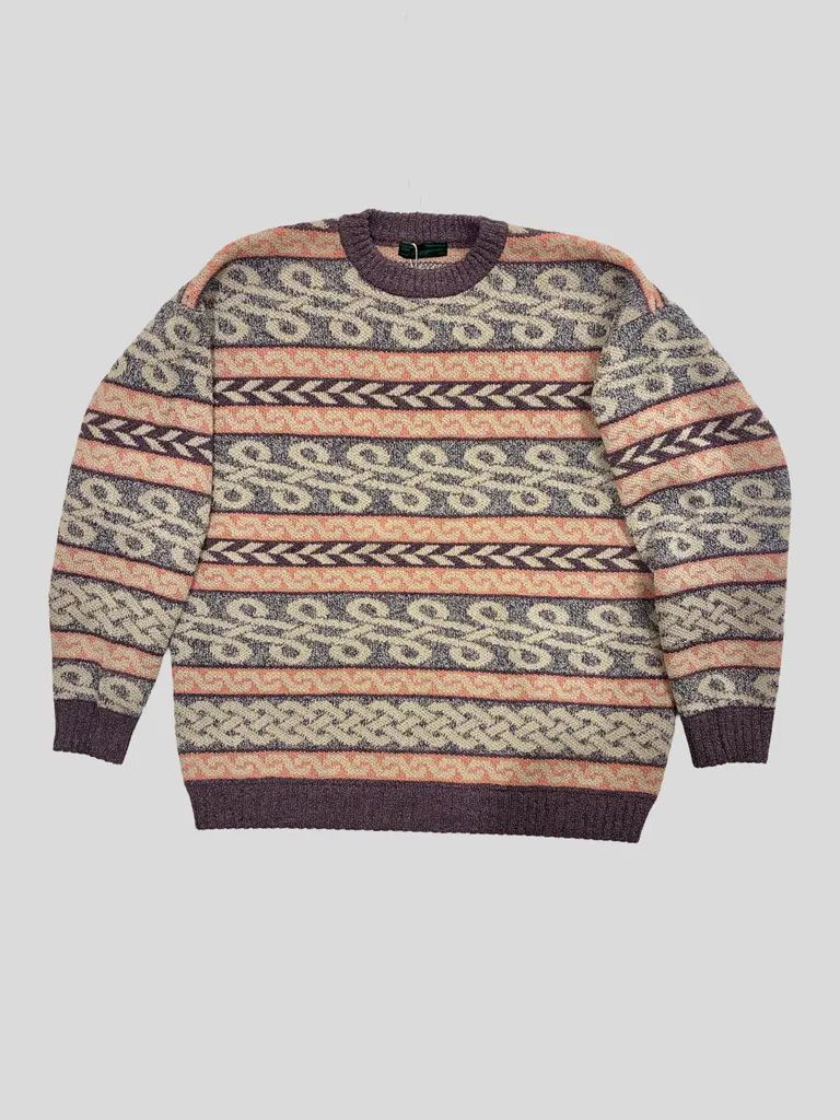 ♥品 Nasngwam BRAID KNIT ニット セーター パープル ナスングワム Mサイズ