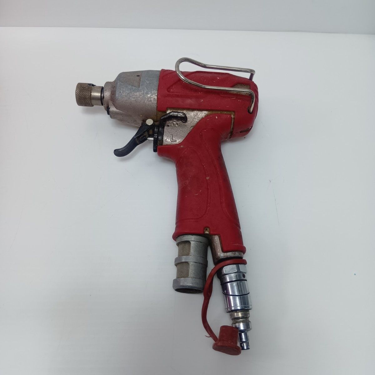 MAX マックス エアインパクトドライバ 程度C ケース付 高圧 HF-ID 7 P レッド